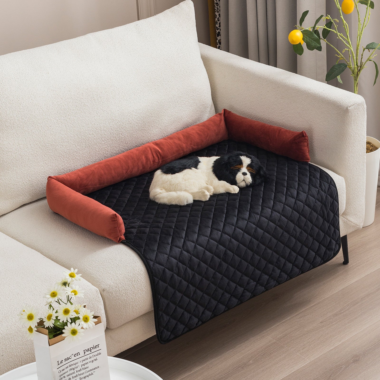 Large Dog Sofa Bed Cushion - Supportive Lounger for Big Breeds