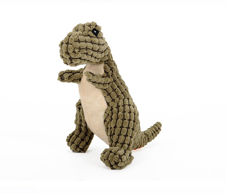 Dinosaur Squeaky Plush Dog Toy - Soft Chew Toy for Puppies