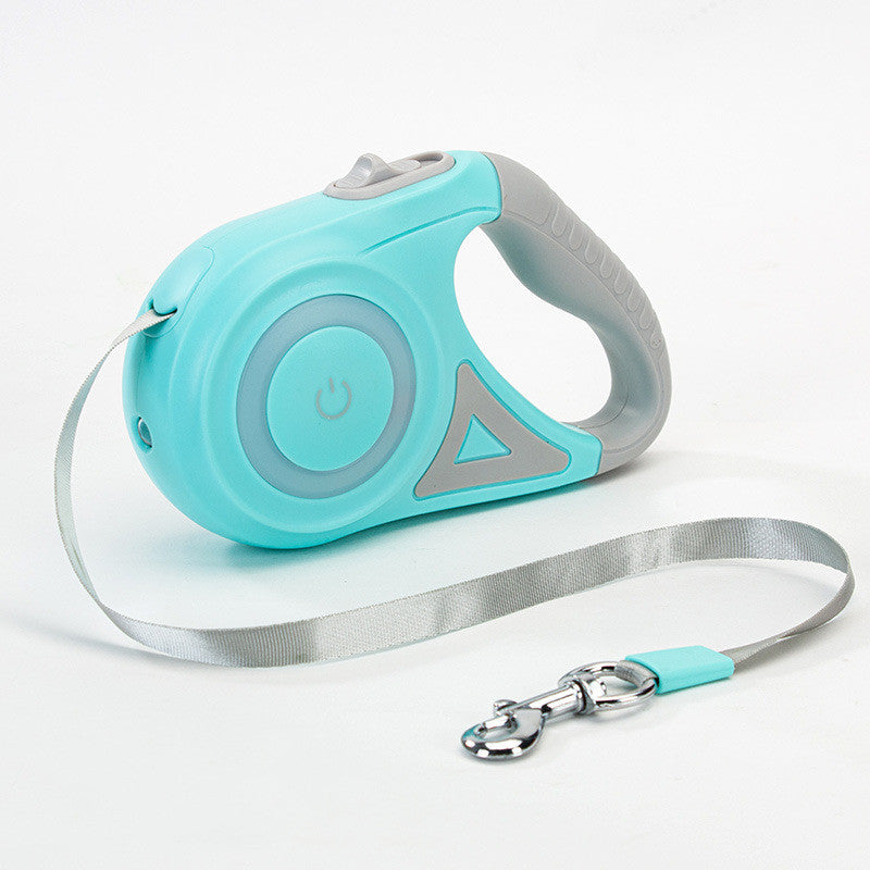 Retractable Dog Leash with LED Light - Extendable Lead for Dark Walks