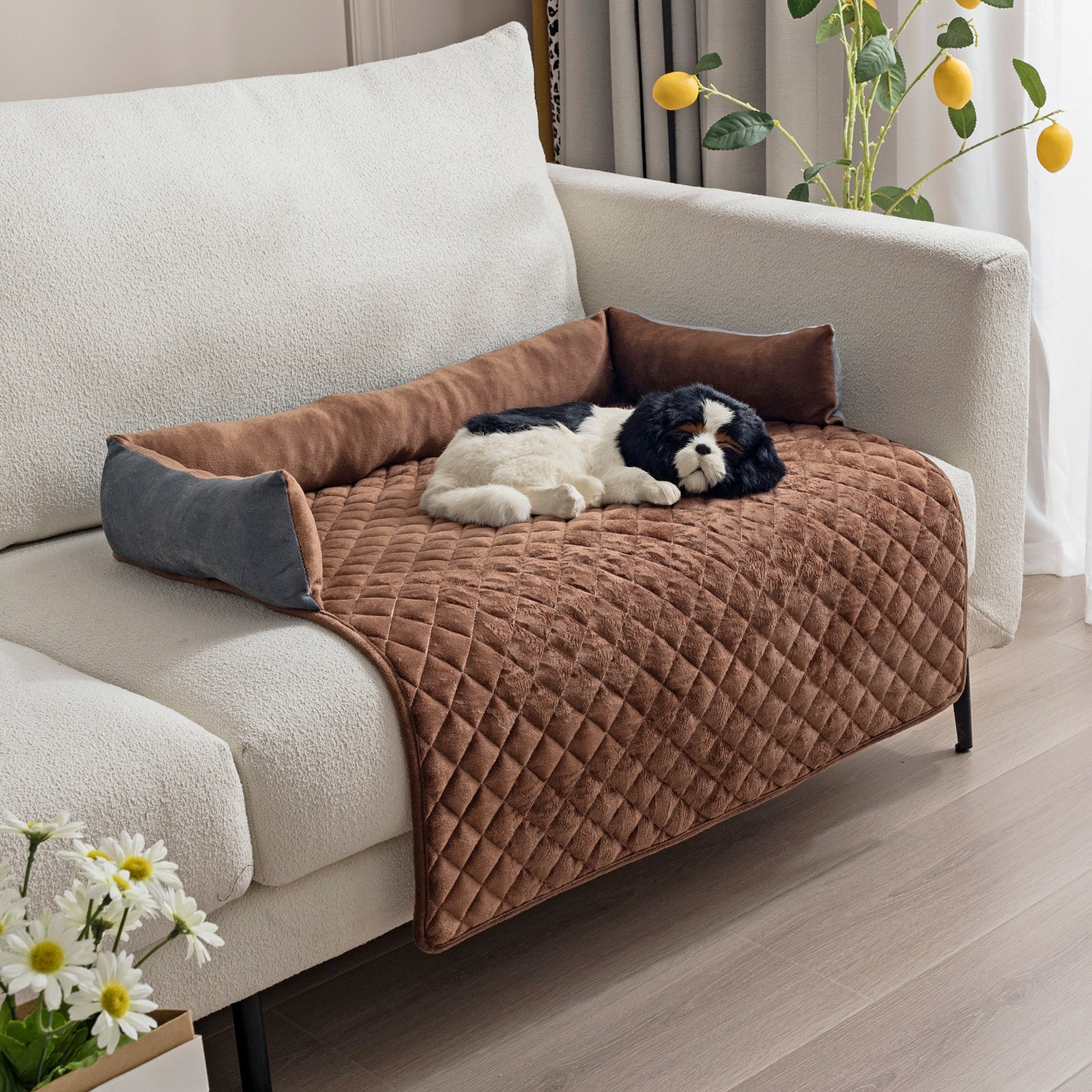 Large Dog Sofa Bed Cushion - Supportive Lounger for Big Breeds