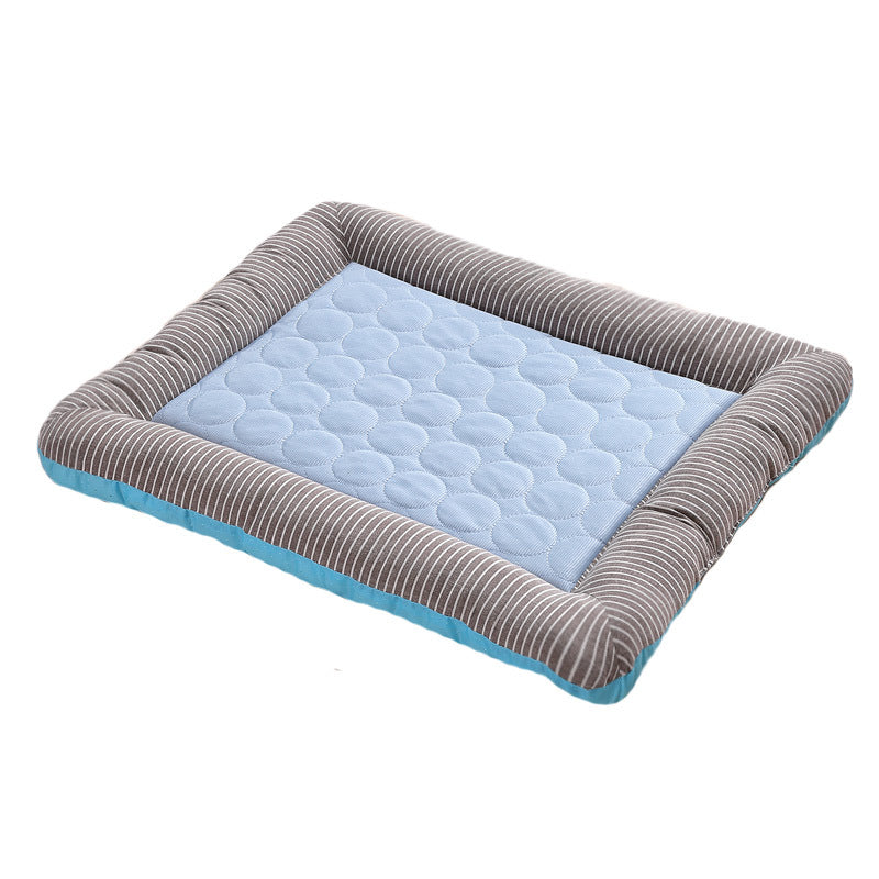Ice Silk Cooling Pad Bed - Cushioned Summer Bed for Dogs and Cats