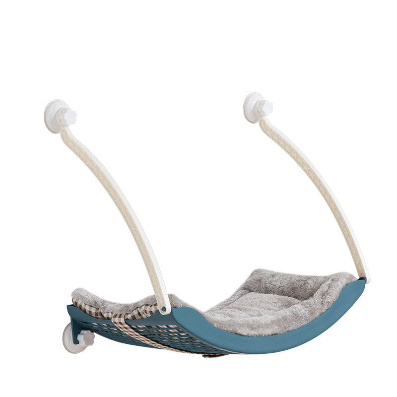 Window Cat Hammock Perch - Suction Mounted Sunbathing Bed