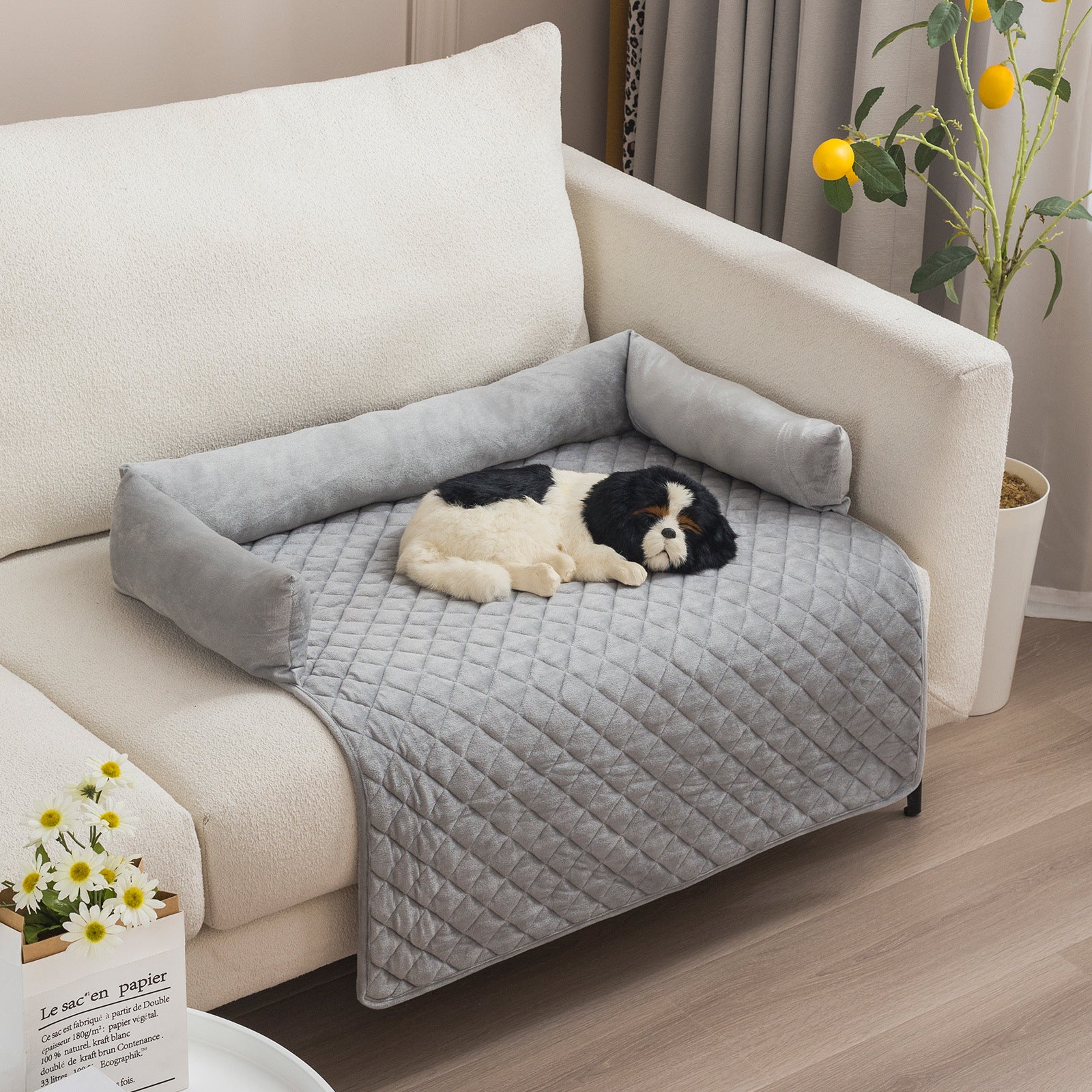Large Dog Sofa Bed Cushion - Supportive Lounger for Big Breeds