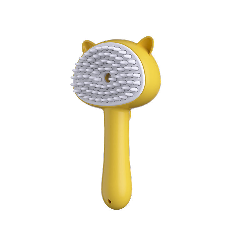 Rechargeable Steam Grooming Brush - Cordless Pet Deshedding Tool