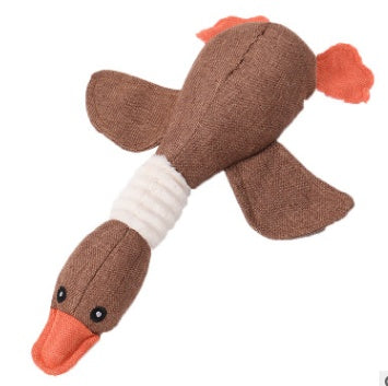Plush Squeaky Dog Puzzle Toy - Hide and Seek Enrichment Toy