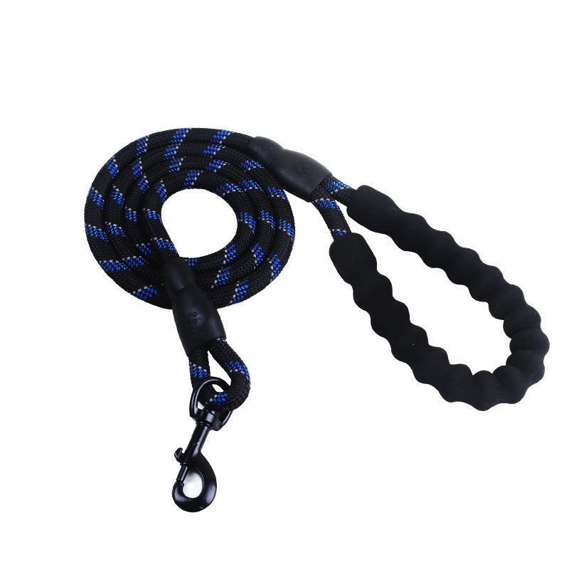 Reflective Nylon Dog Leash - Hard-Wearing Lead for Night Walks