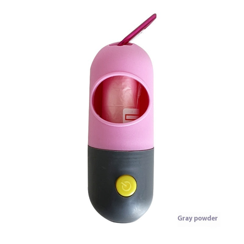 LED Pet Waste Bag Dispenser - Lit Holder for Night Dog Walks