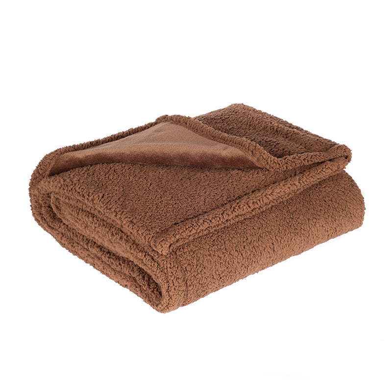Sherpa Fleece Pet Blanket - Soft Warm Throw for Dogs and Cats
