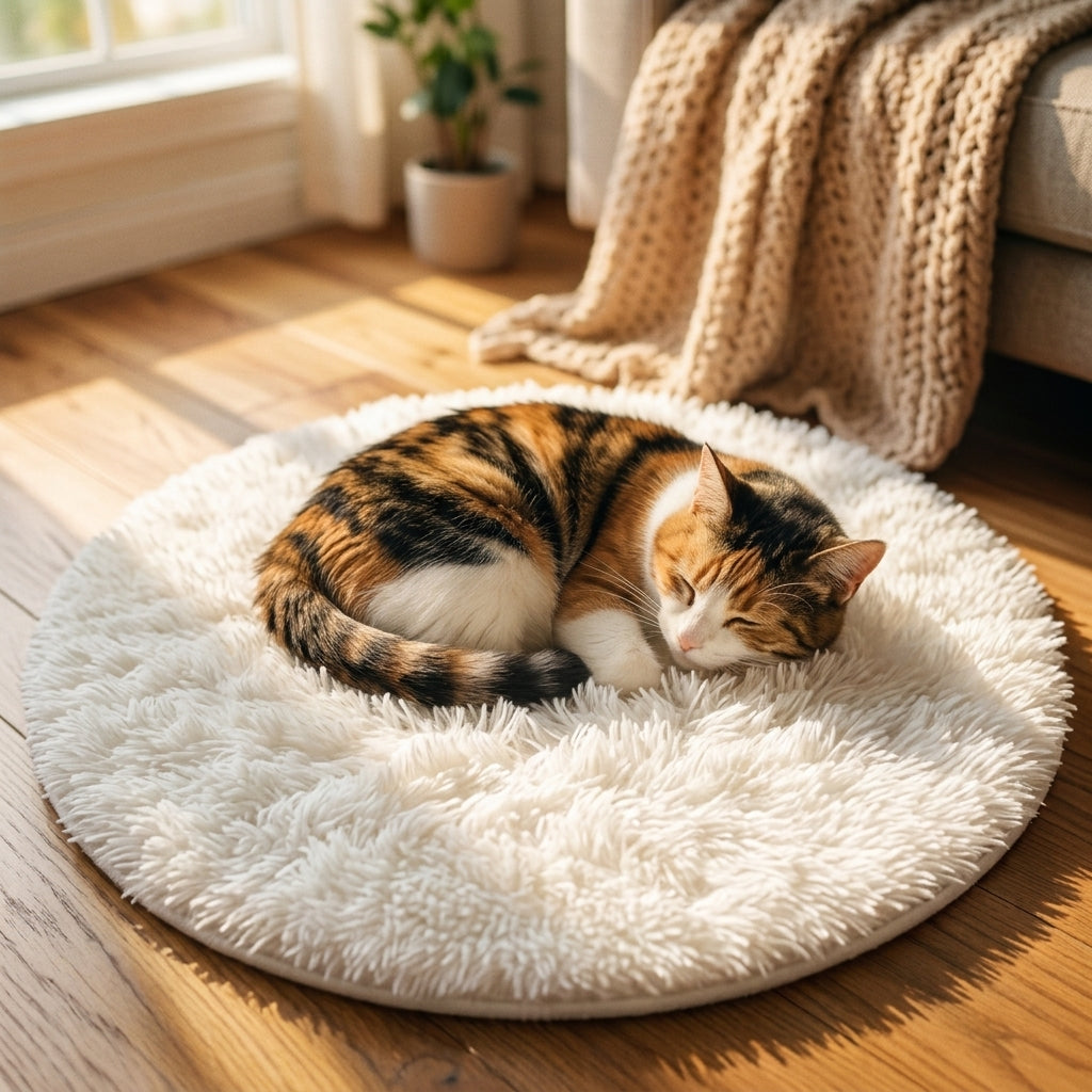Plush Cat Bed Mat