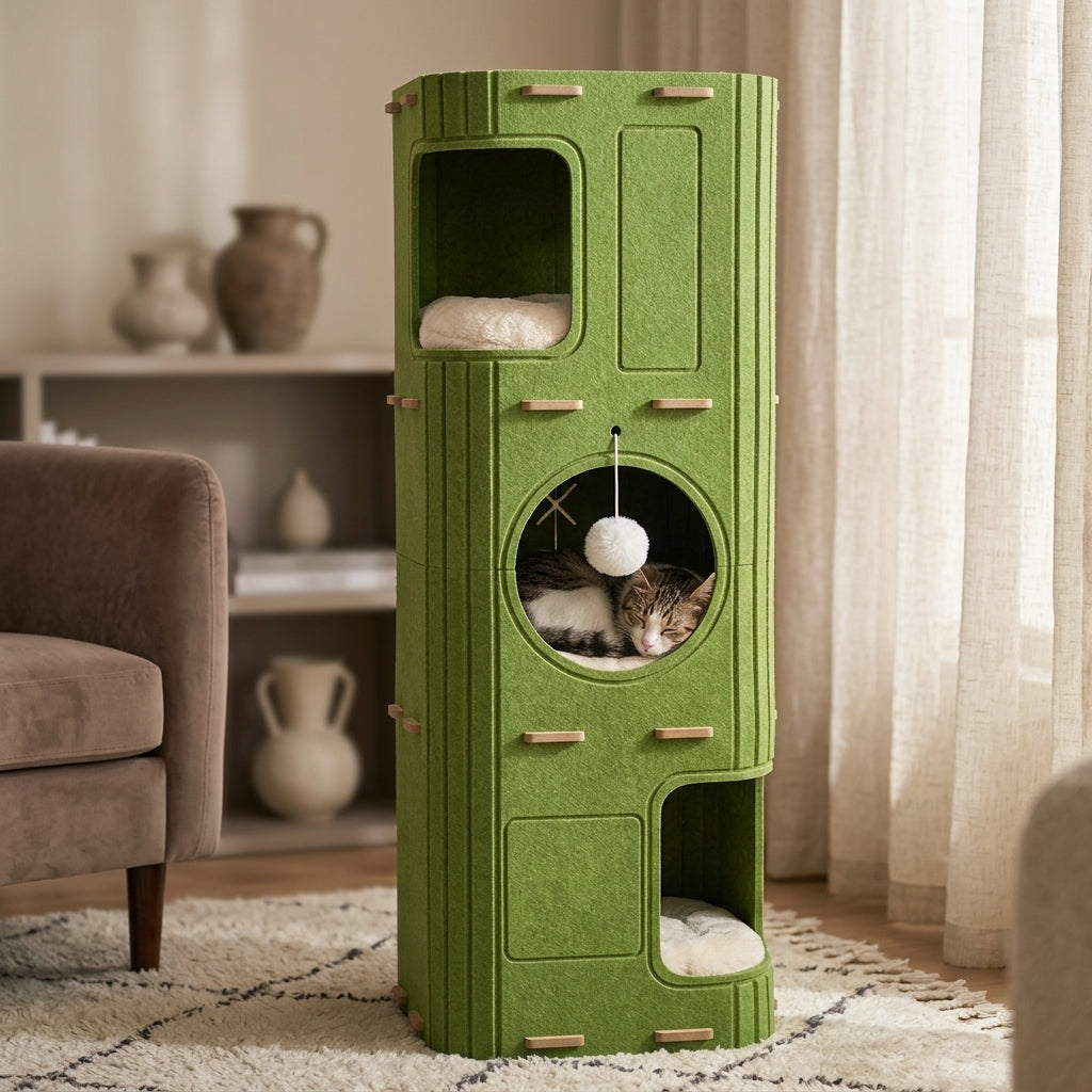 Multi-Layer Cat Nest Climbing Frame