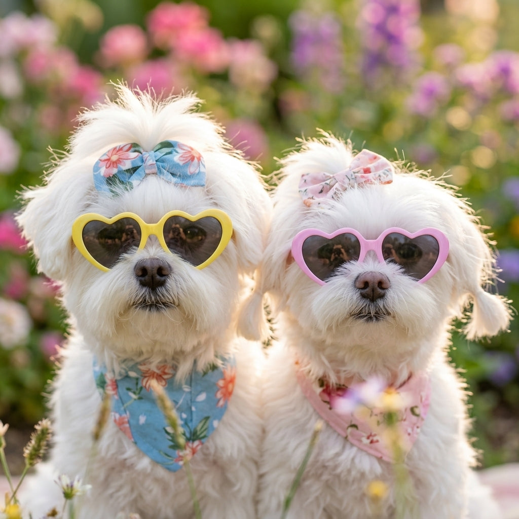 Heart-Shaped Pet Glasses