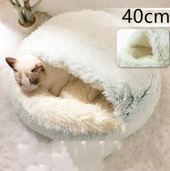 Plush Round Pet Winter Bed