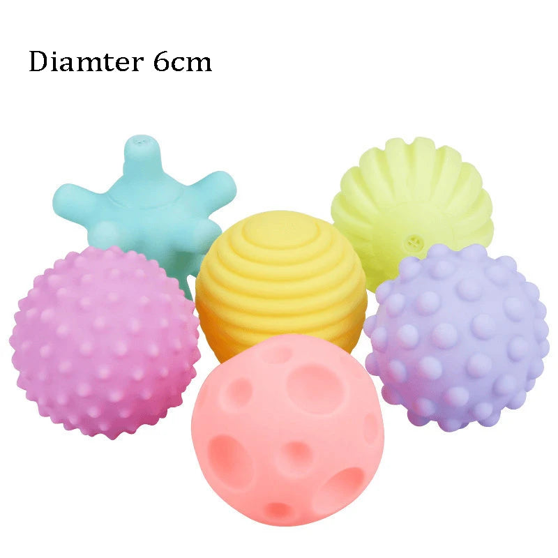Squeaky Rubber Dog Ball 6cm - Chew and Fetch Toy for Small Dogs