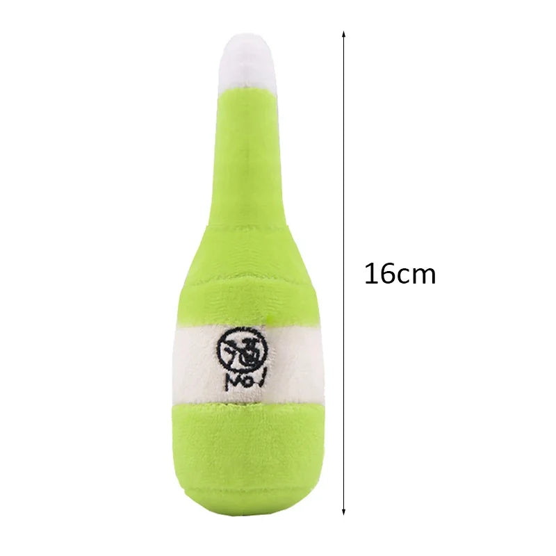 Squeaky Animal Dog Toys - Bite Resistant Plush for Small Dogs
