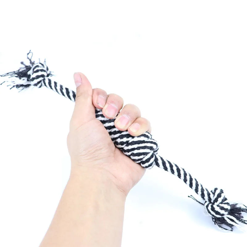 Cotton Rope Dog Toy 20cm - Tug and Dental Chew for Puppies