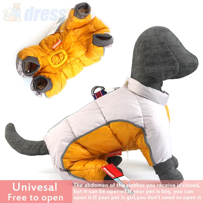 Waterproof Dog Winter Jacket - Thick Cotton Coat for French Bulldogs