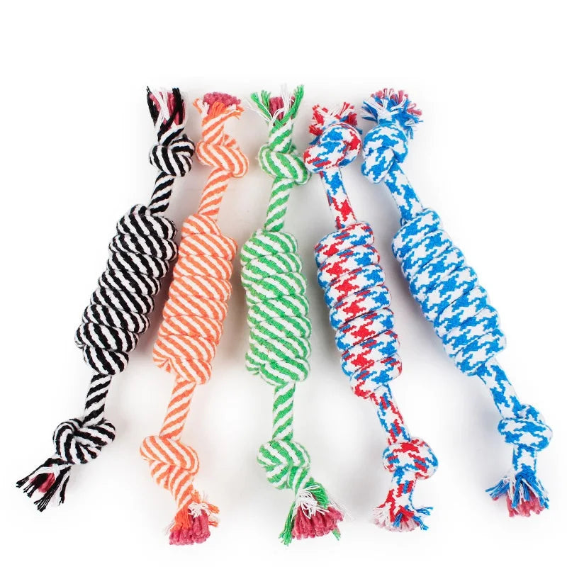 Cotton Rope Dog Toy 20cm - Tug and Dental Chew for Puppies