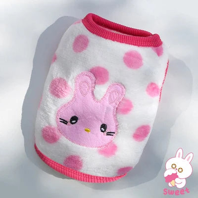 Puppy Puffer Jacket - Flannel Lined Winter Vest for Small Dogs