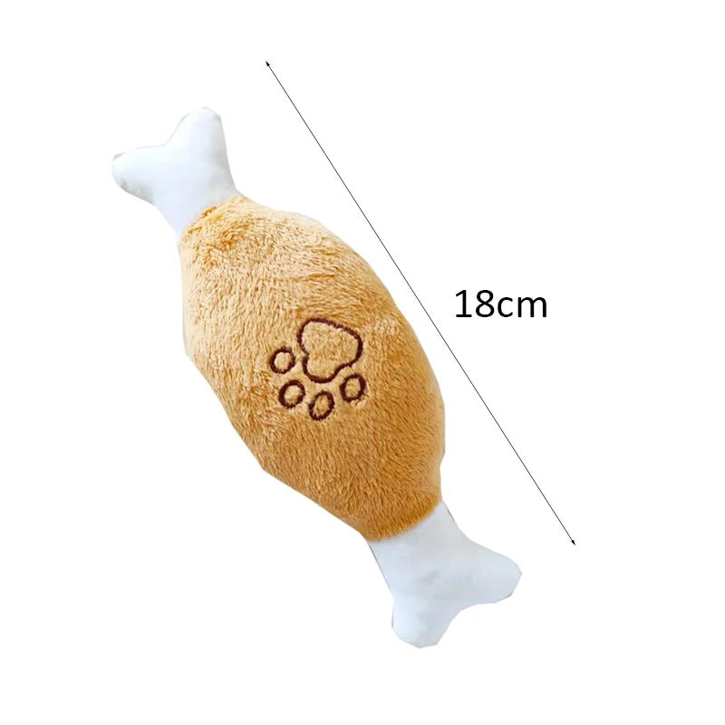 Squeaky Animal Dog Toys - Bite Resistant Plush for Small Dogs