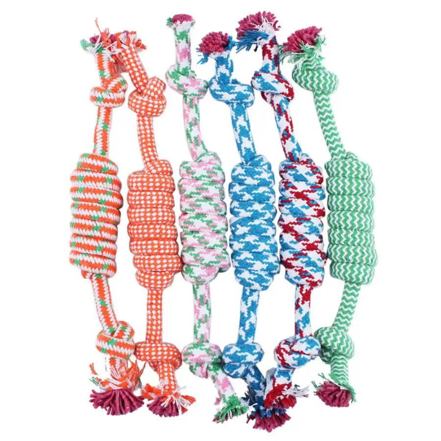 Cotton Rope Dog Toy 20cm - Tug and Dental Chew for Puppies