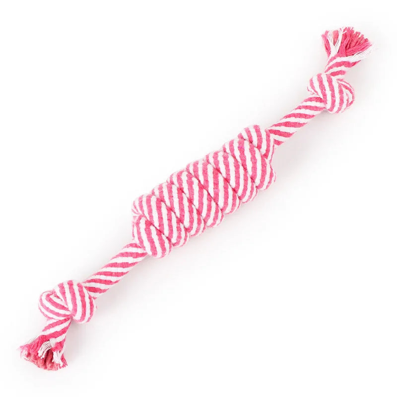 Cotton Rope Dog Toy 20cm - Tug and Dental Chew for Puppies