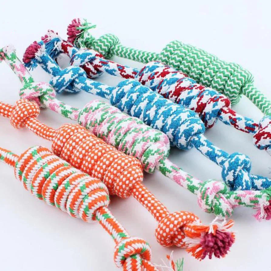 Cotton Rope Dog Toy 20cm - Tug and Dental Chew for Puppies