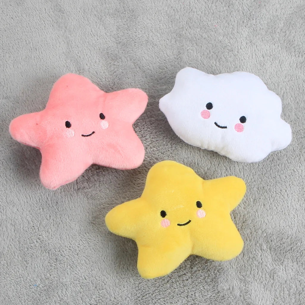 Squeaky Animal Dog Toys - Bite Resistant Plush for Small Dogs