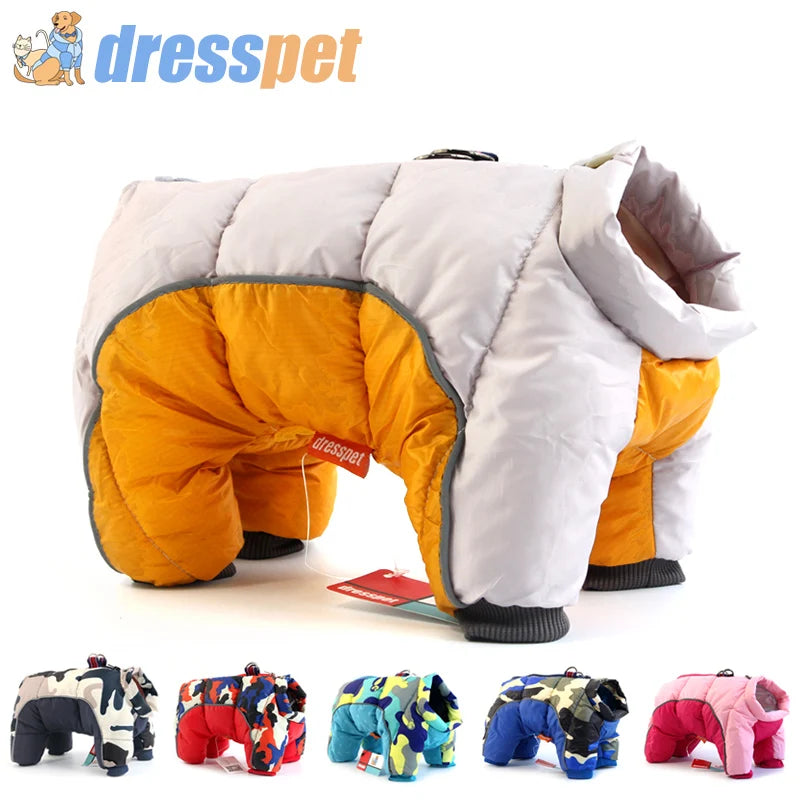 Waterproof Dog Winter Jacket - Thick Cotton Coat for French Bulldogs