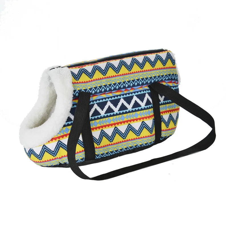 Soft Pet Sling Carrier - Cosy Travel Bag for Chihuahuas and Pugs