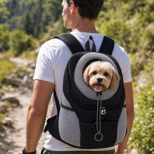 Outdoor Pet Dog Carrier Backpack lifestyle