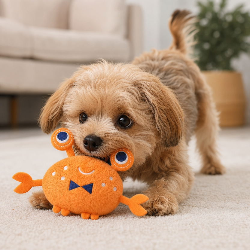 Cute Puppy Dog Cat Squeaky Toy lifestyle