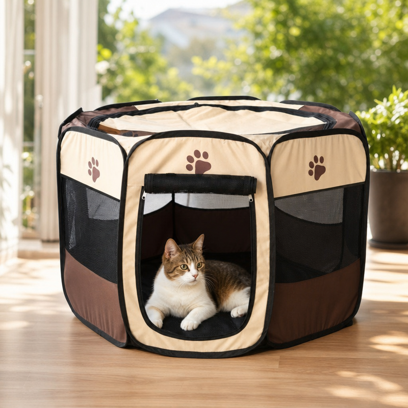 Cat Delivery Room Pet Tent lifestyle