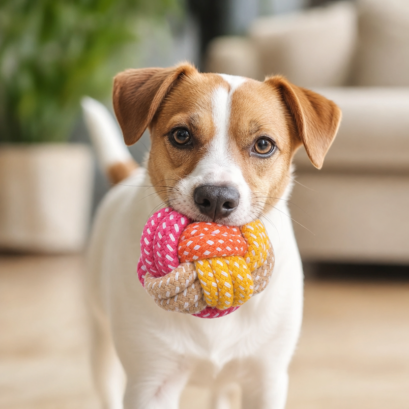 Cotton Rope Mini Dog Toy lifestyle