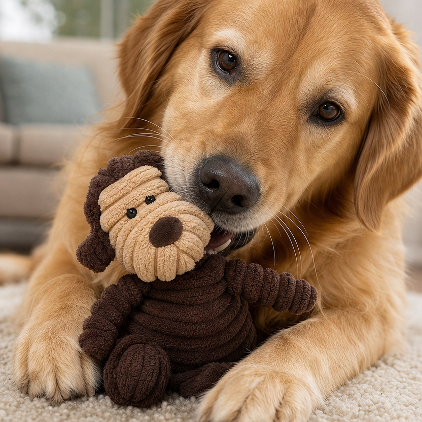 Pet Dog Molar Toy Monkey lifestyle