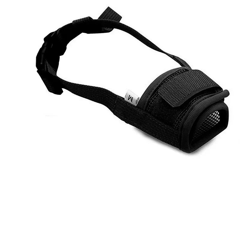 Adjustable Mesh Dog Muzzle - Breathable Anti-Bite Grooming Mask