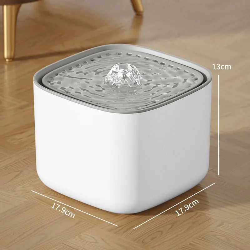 3L Cat Water Fountain - Filtered USB Drinking Dispenser, Quiet Pump