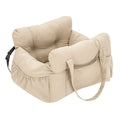 Dog Car Seat with Safety Belt - Non-Slip Washable Travel Bed