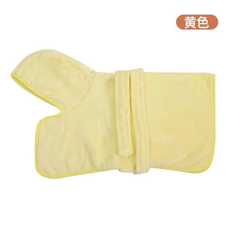 Absorbent Dog Bathrobe Towel - Fast Drying Robe for Small and Medium Dogs