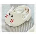 Semi-Enclosed Cat Kennel - Warm Slipper-Shape Bed for All Seasons