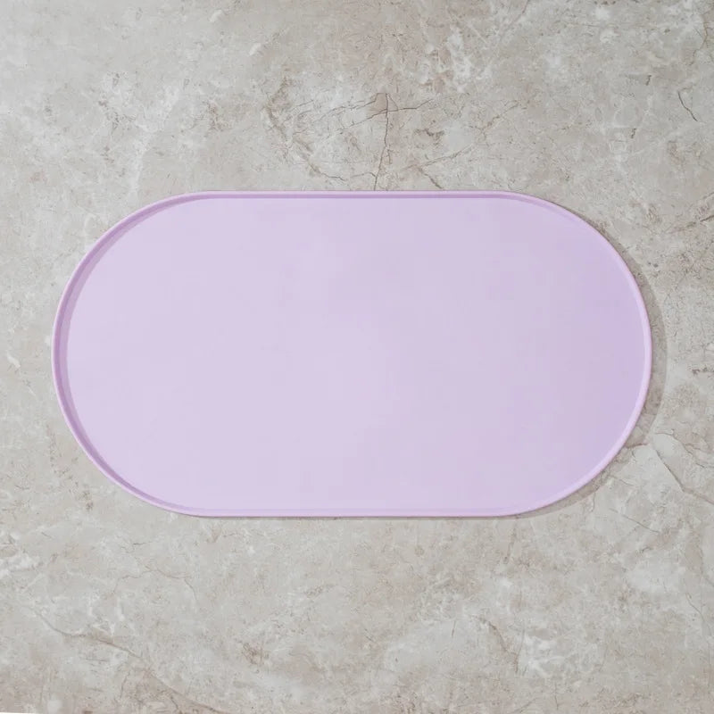 Cat Feeding Mat - Non-Slip Waterproof Mat for Food and Water Bowls