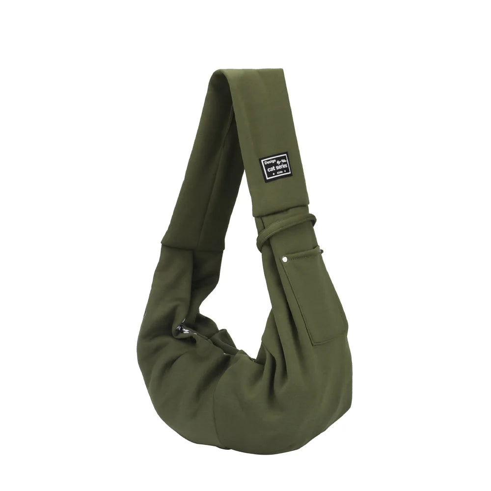 Pet Shoulder Bag with Phone Pocket - Travel Handbag Carrier