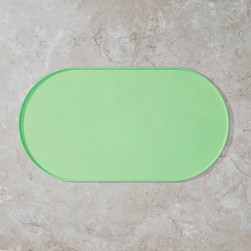 Cat Feeding Mat - Non-Slip Waterproof Mat for Food and Water Bowls