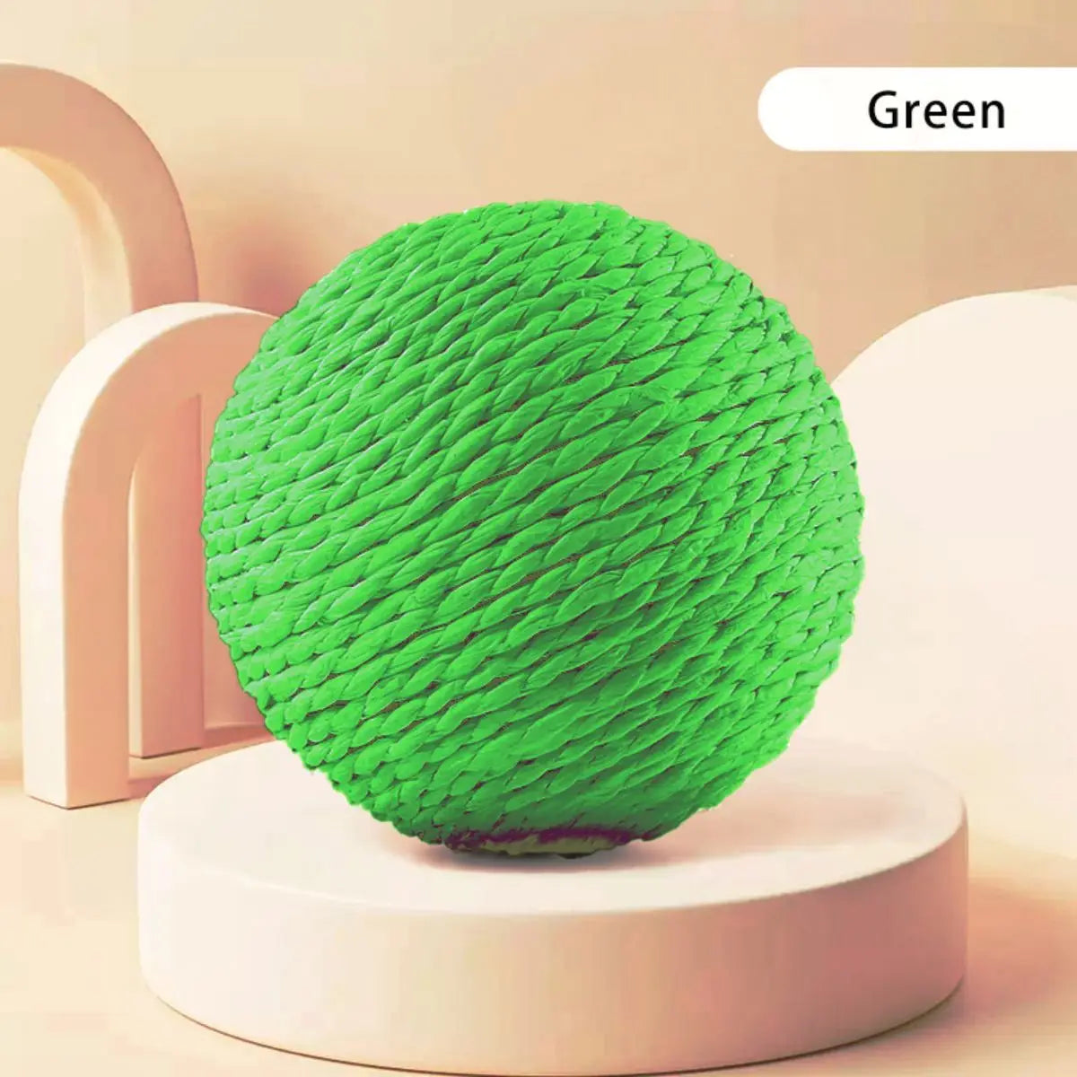 Large Sisal Cat Scratching Ball 10cm - Oversized Claw and Bite Toy