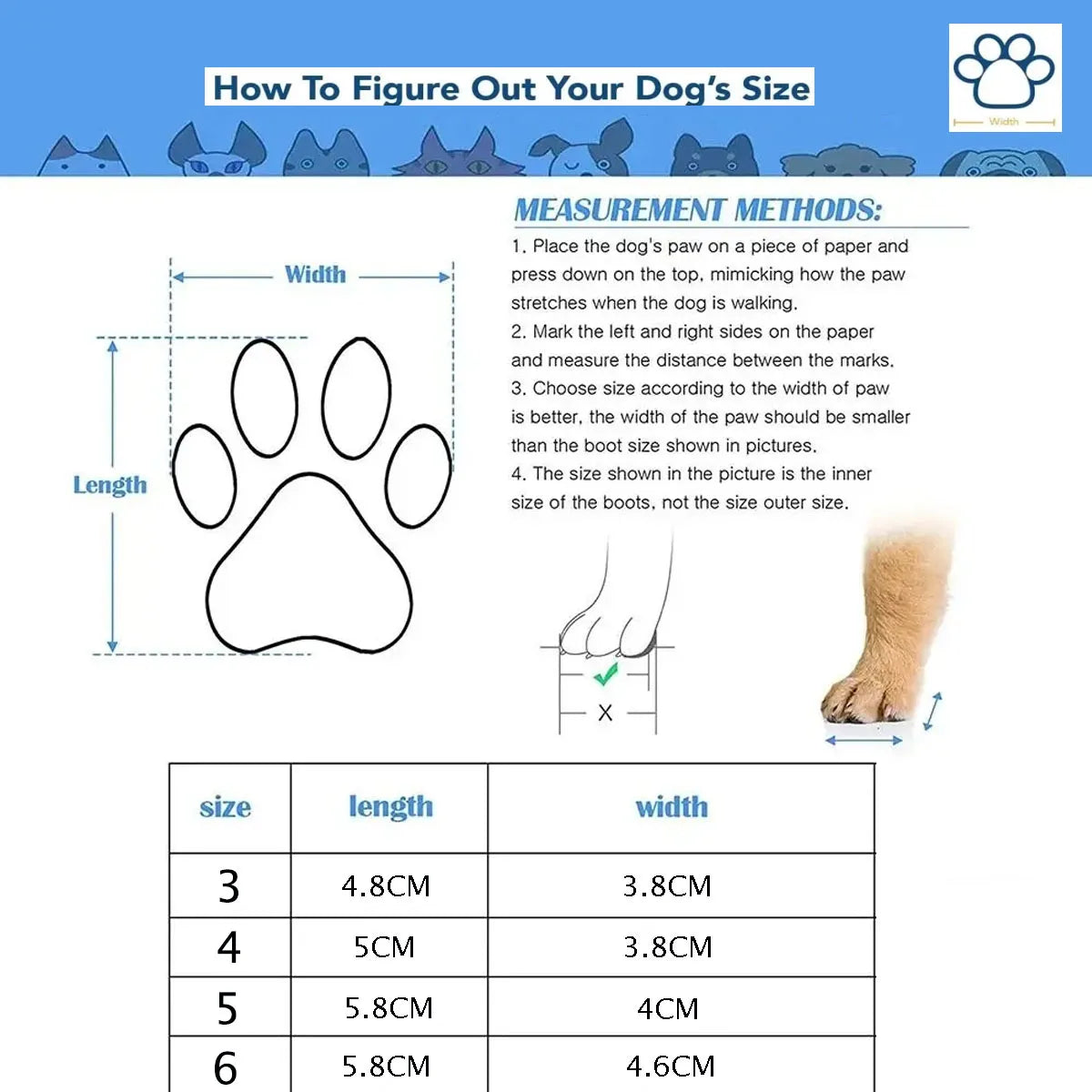 Waterproof Dog Snow Boots - Fleece Lined Winter Shoes for Small Dogs