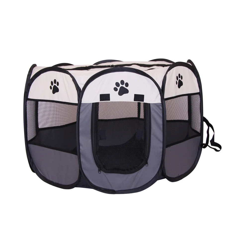 Foldable Pet Tent - Detachable Cat Nest and Dog Enclosure