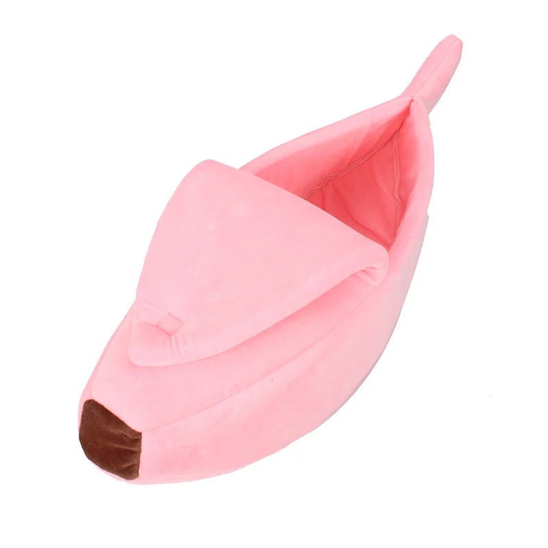 Banana Cat Sleeping Bag - Semi-Enclosed Warm Plush Nest House