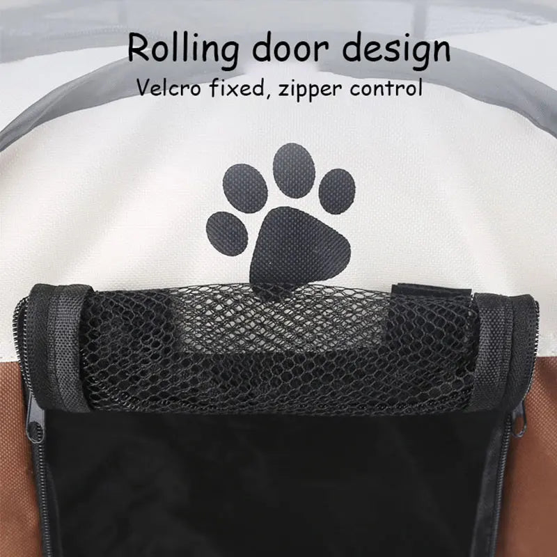 Foldable Pet Tent - Detachable Cat Nest and Dog Enclosure