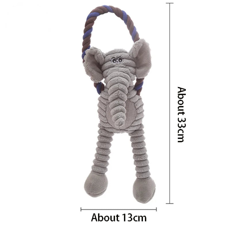 Squeaky Fleece Dog Toy - Soft Indoor Chew for Puppies and Kittens