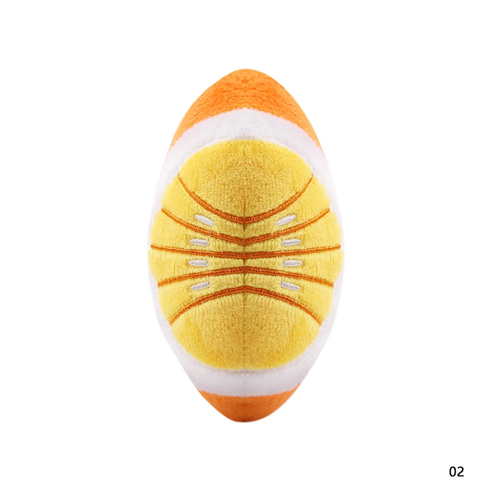 Fruit Plush Dog Toys - Cartoon Squeaky Chews for Dogs and Cats
