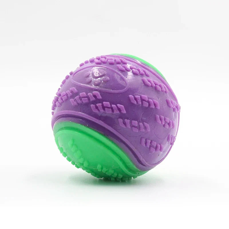 Soft TPR Dog Ball - Squeaky Bite-Resistant Dental Chew Toy